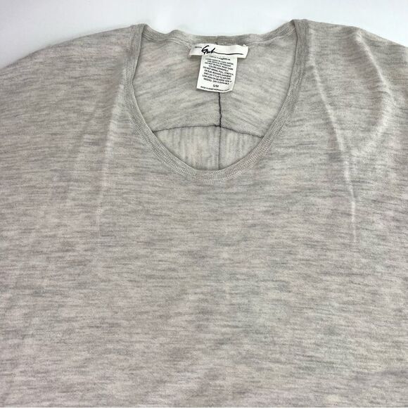 Paychi Guh 100% Cashmere Popover Lightweight Top S/M - Picture 2 of 11